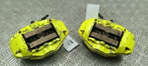 SUBARU IMPREZA WRX STi PAIR OF BREMBO REAR YELLOW CALIPERS 20C80102