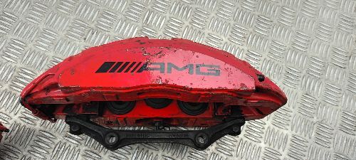 MERCEDES G-CLASS W463 G63 AMG PAIR FRONT BRAKE CALIPERS RED 20D03903