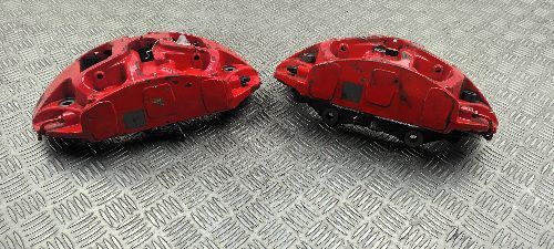 MERCEDES G-CLASS W463 G63 AMG PAIR FRONT BRAKE CALIPERS RED 20D03903
