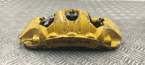 2012-2019 PORSCHE 911 991 BREMBO FRONT LEFT YELLOW BRAKE CALIPER