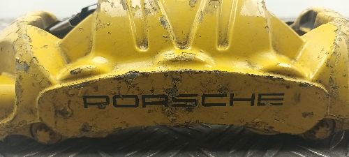 2012-2019 PORSCHE 911 991 BREMBO FRONT LEFT YELLOW BRAKE CALIPER