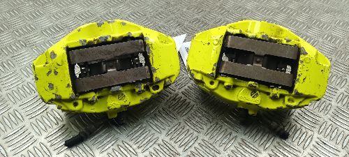 SUBARU IMPREZA WRX STi PAIR OF BREMBO REAR YELLOW CALIPERS